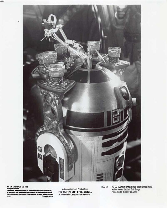Kenny Baker R2-D2 Star Wars RETURN OF THE JEDI original 8x10 press photo 1983