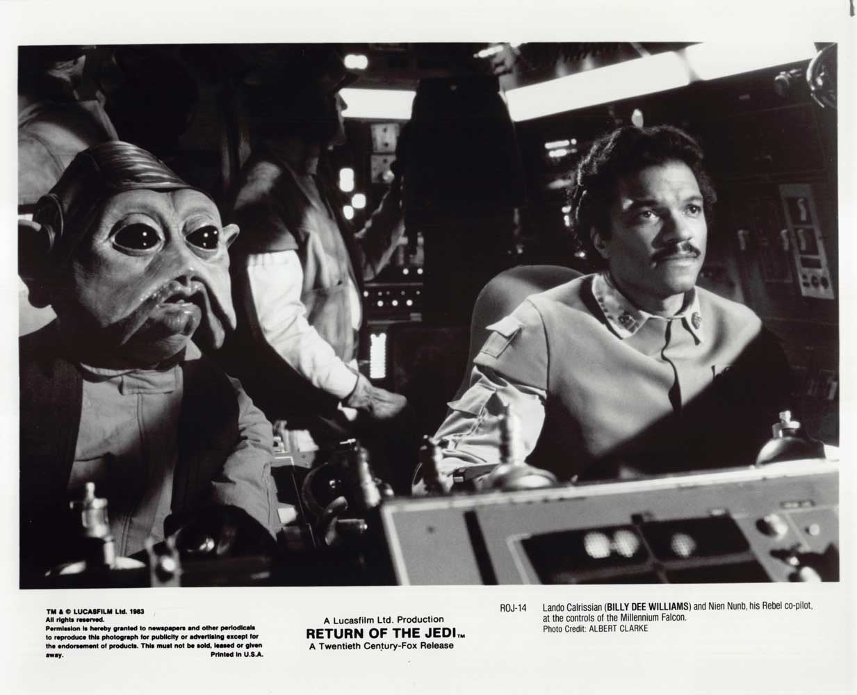Billy Dee Williams Star Wars RETURN OF THE JEDI original 10x8 press photo 1983