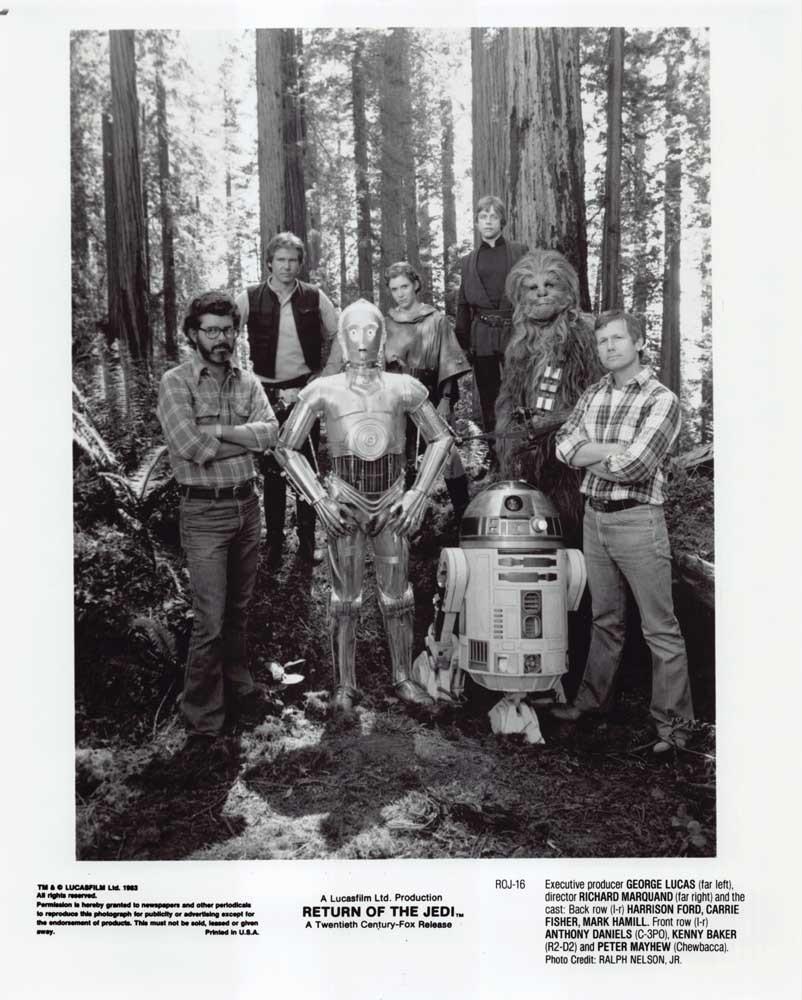 Harrison Ford Star Wars RETURN OF THE JEDI cast original 8x10 press photo 1983
