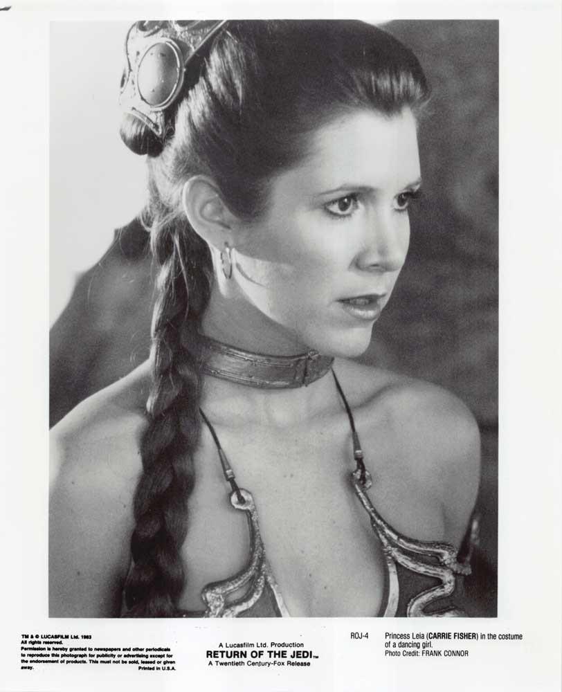 Carrie Fisher Star Wars RETURN OF THE JEDI original 8x10 press photo 1983