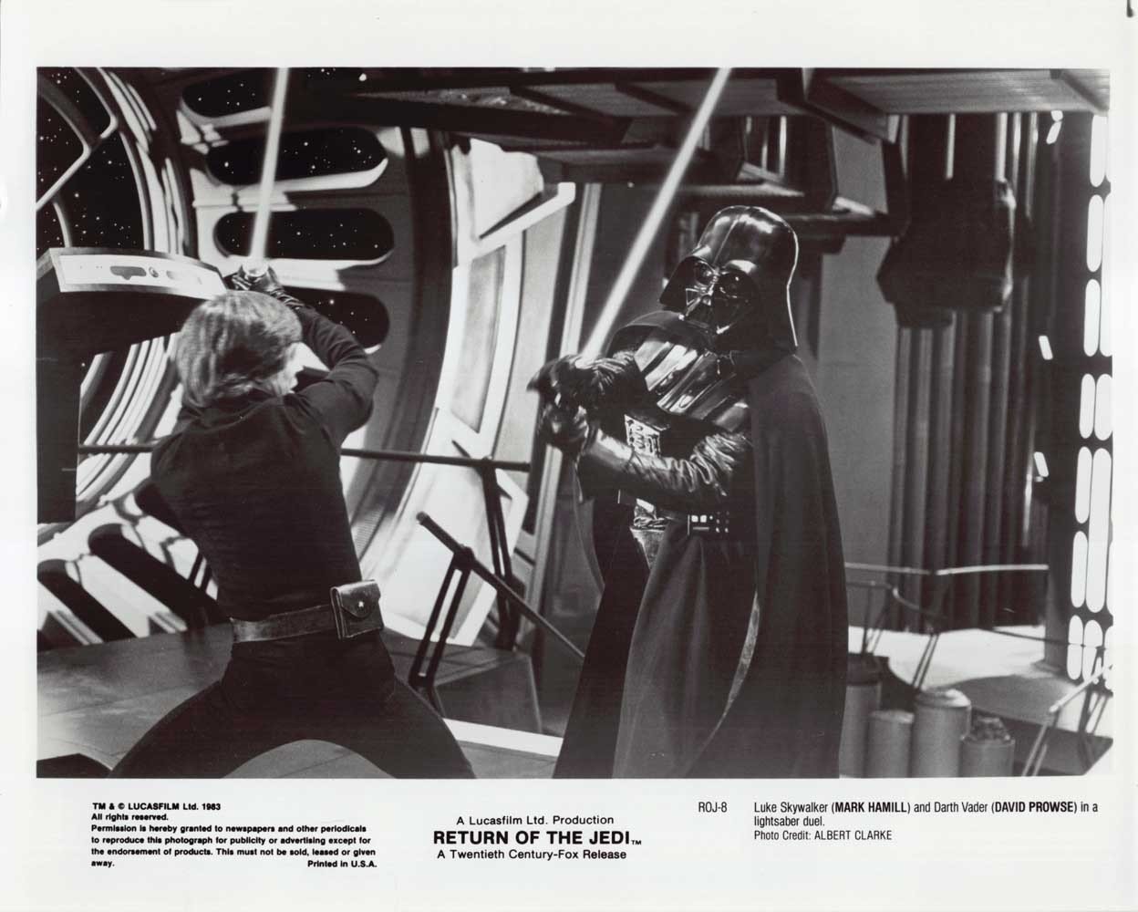 Mark Hamill Star Wars RETURN OF THE JEDI David Prowse original press photo 1983
