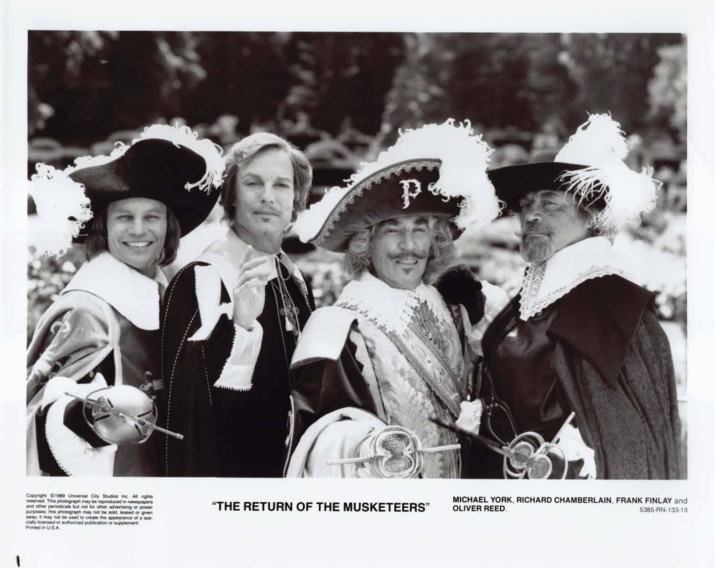Richard Chamberlain RETURN OF THE MUSKETEERS original 8x10 press photos