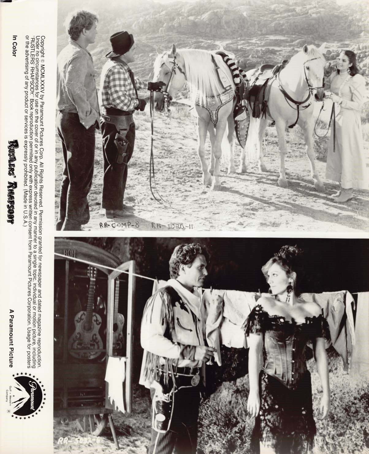 Tom Berenger RHUSTLERS' RHAPSODY Marilu Henner 1985 original 8x10 press photos