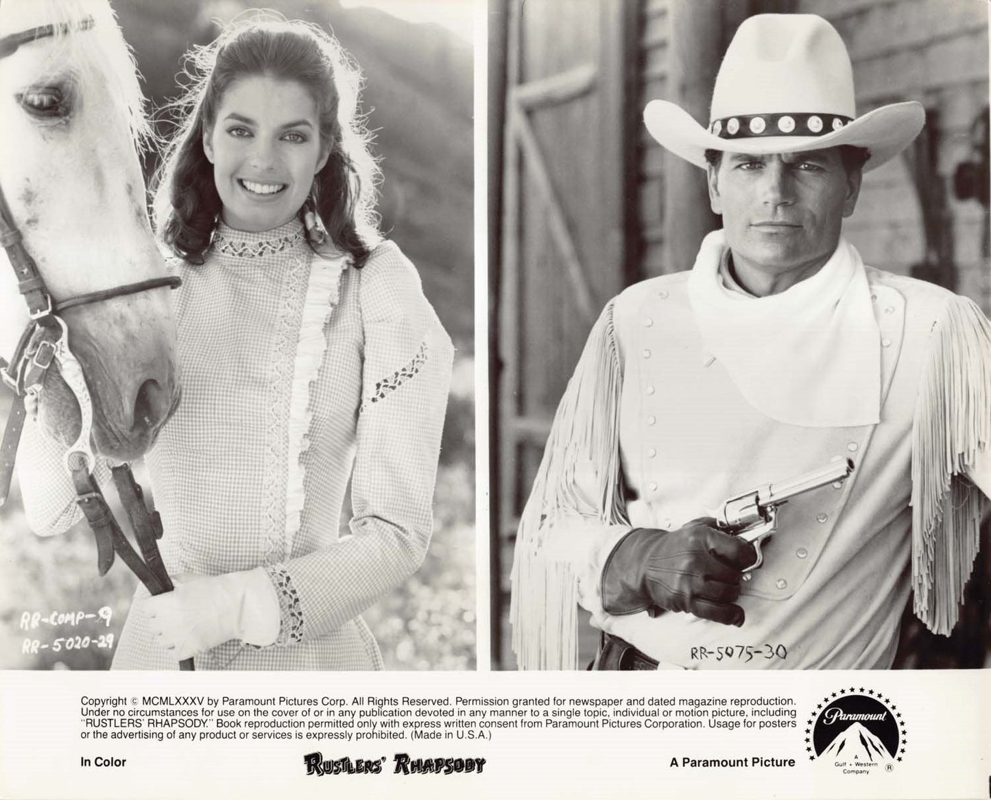 Tom Berenger RHUSTLERS' RHAPSODY Marilu Henner 1985 original 8x10 press photos