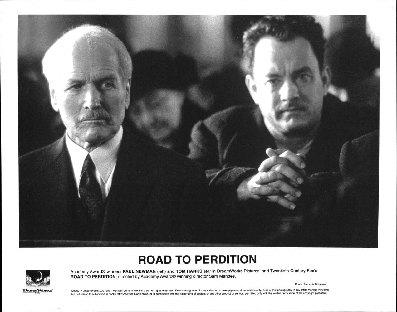 Paul Newman ROAD TO PERDITION Tom Hanks original 8x10 press photo 2002
