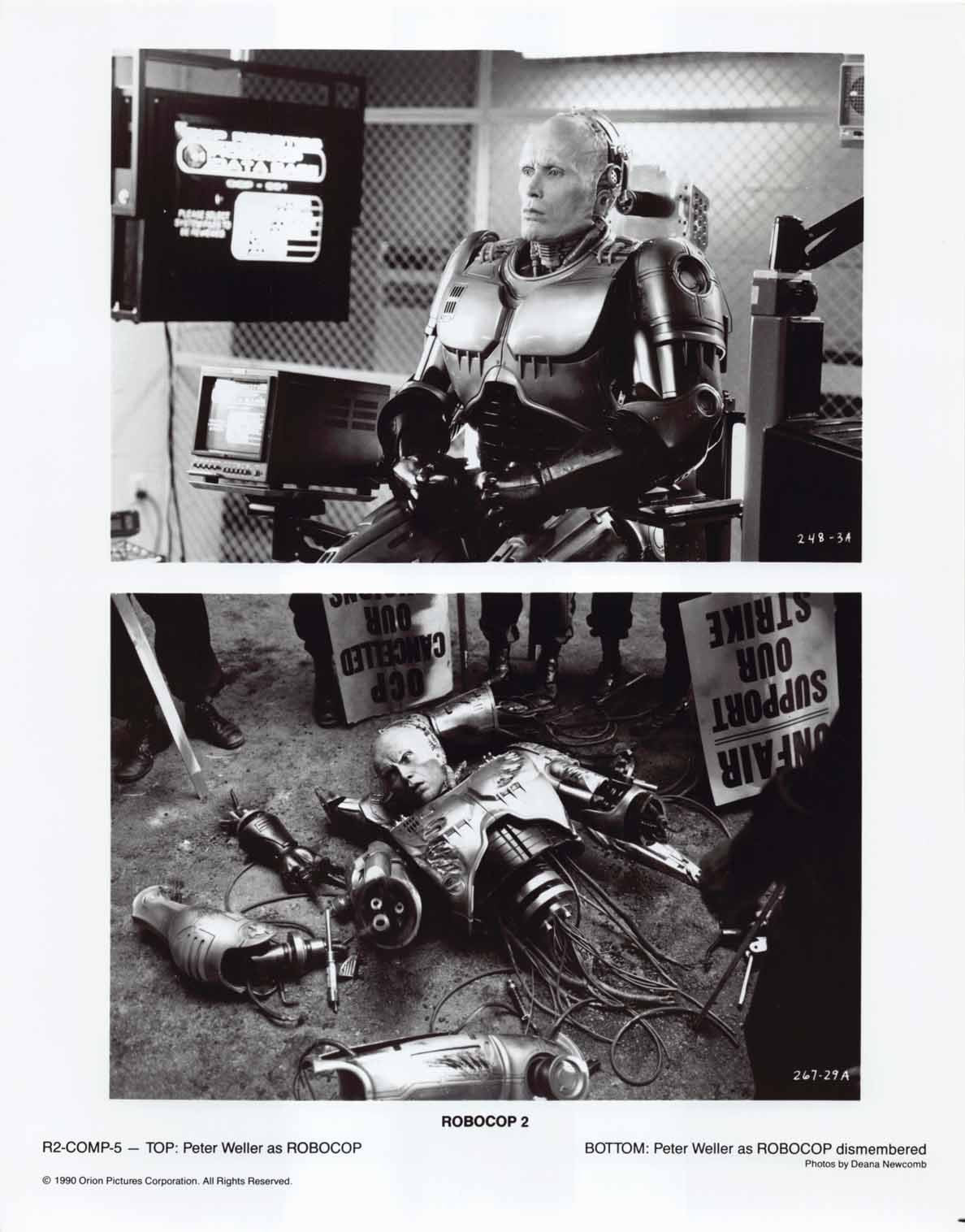 Peter Weller ROBOCOP 2 Nancy Allen original set 8x10 press photos 1990