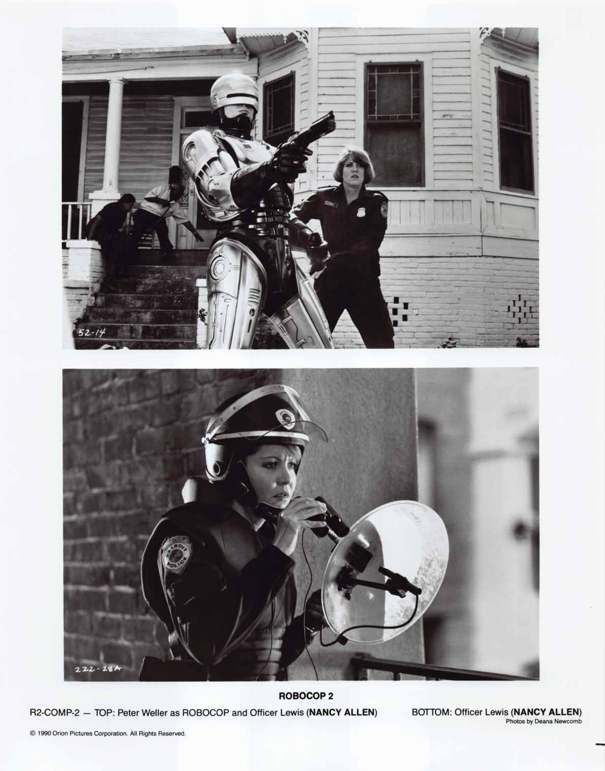 Peter Weller ROBOCOP 2 Nancy Allen original set 8x10 press photos 1990