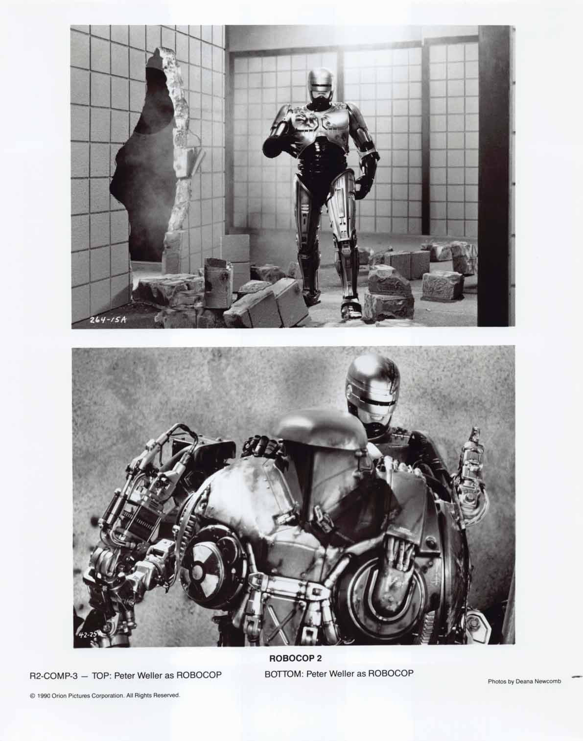 Peter Weller ROBOCOP 2 Nancy Allen original set 8x10 press photos 1990