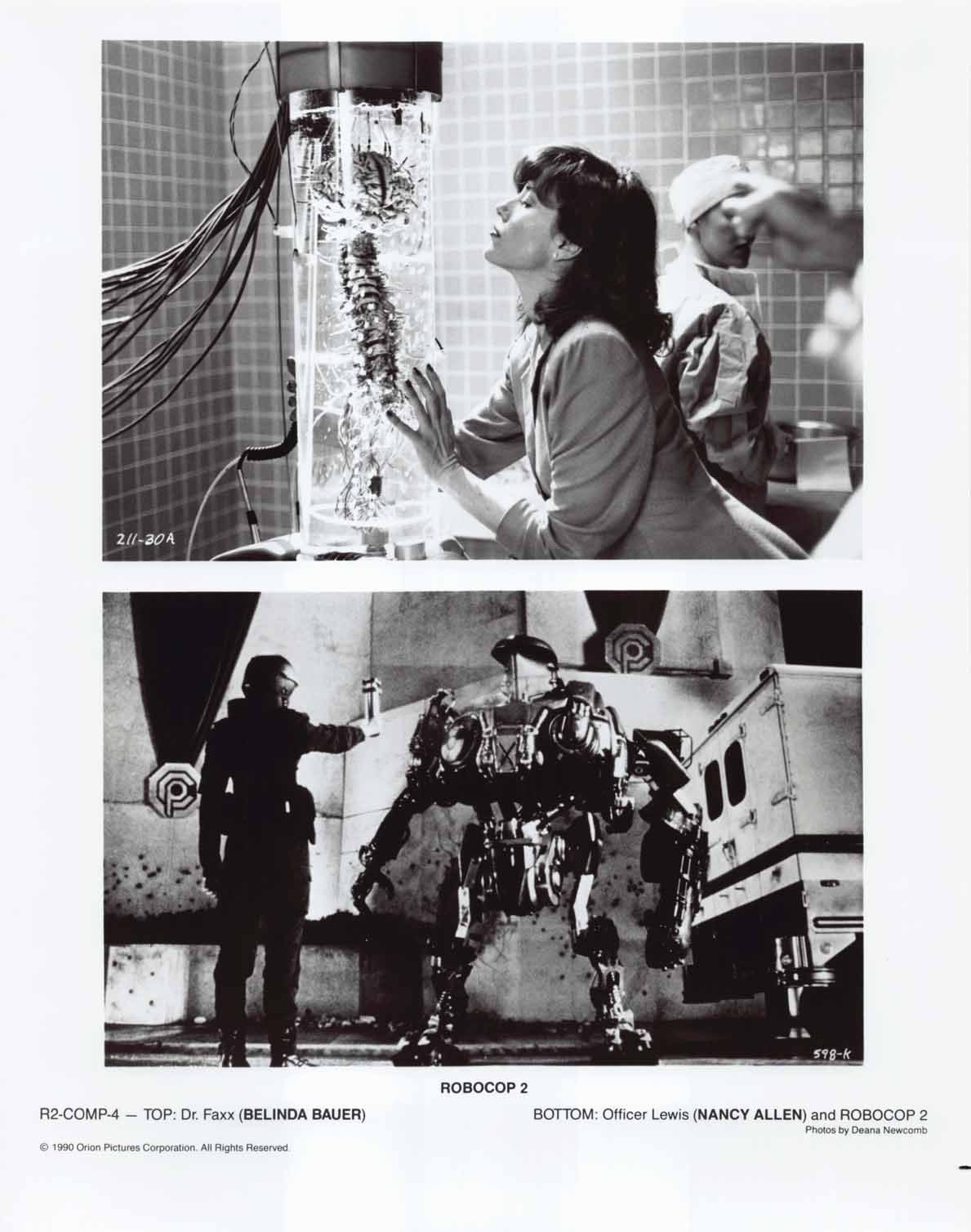 Peter Weller ROBOCOP 2 Nancy Allen original set 8x10 press photos 1990