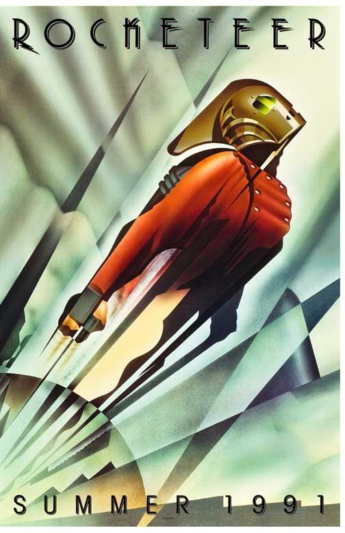 Billy Campbell ROCKETEER Jennifer Connelly advance movie poster 11x17