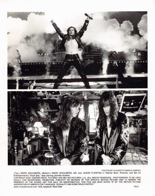Mark Wahlberg ROCK STAR Jason Flemyng original 8x10 press photo 1992