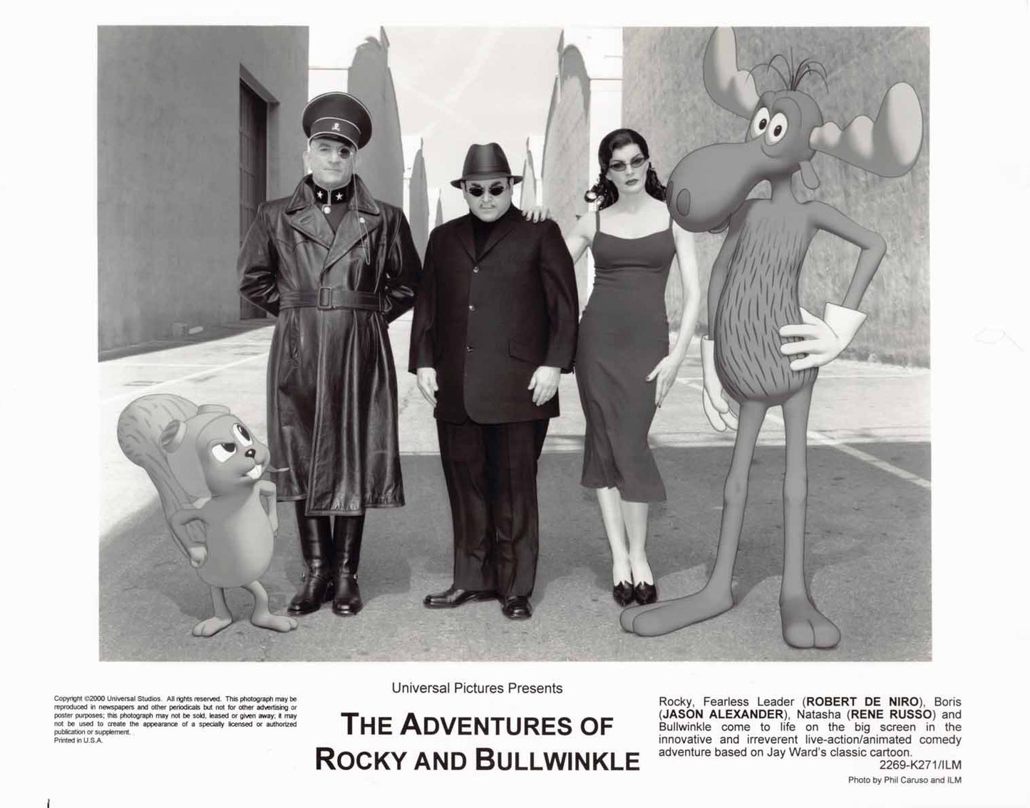 Robert De Niro ADVENTURES OF ROCKY & BULLWINKLE original 8x10 press photo