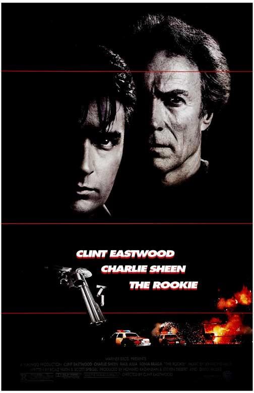 Clint Eastwood THE ROOKIE Charlie Sheen movie poster 11x17
