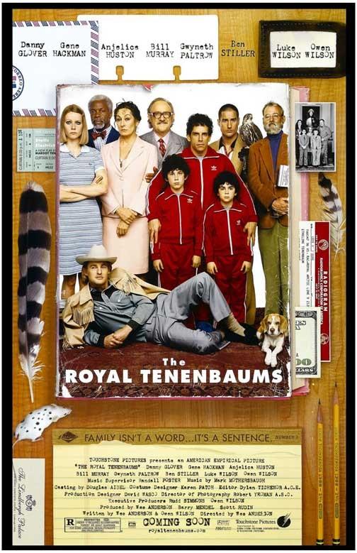 Bill Murray ROYAL TENENBAUMS Gene Hackman Owen Wilson movie poster 11x17