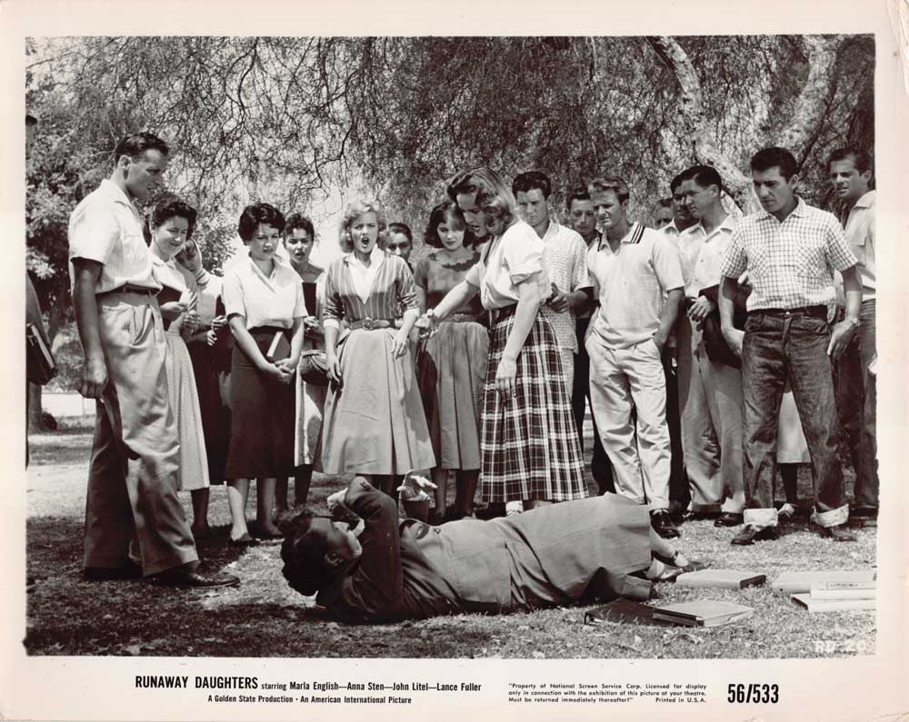 Marla English RUNAWAY DAUGHTERS Anna Sten original 10x8 press photos 1956