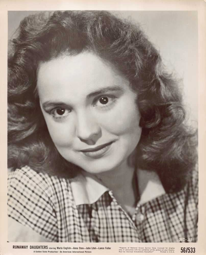 Marla English RUNAWAY DAUGHTERS Anna Sten original 10x8 press photos 1956
