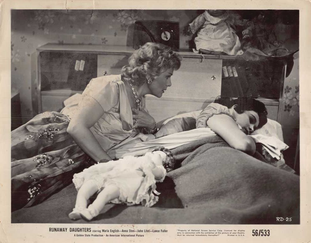 Marla English RUNAWAY DAUGHTERS Anna Sten original 10x8 press photos 1956