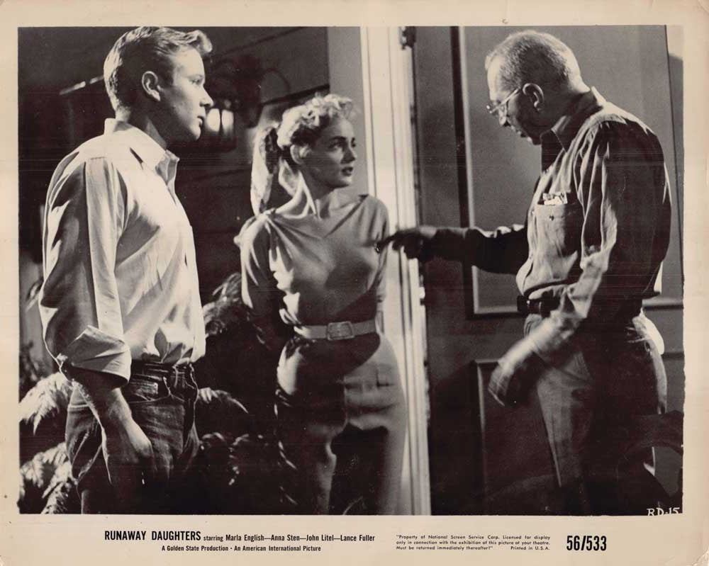 Marla English RUNAWAY DAUGHTERS Anna Sten original 10x8 press photos 1956