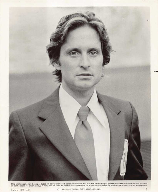Michael Douglas RUNNING original 8x10 press photo 1979