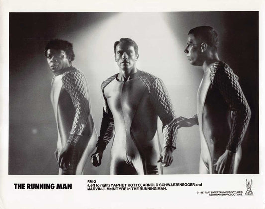 Arnold Schwarzenegger RUNNING MAN Yaphet Kotto original press photo 1987