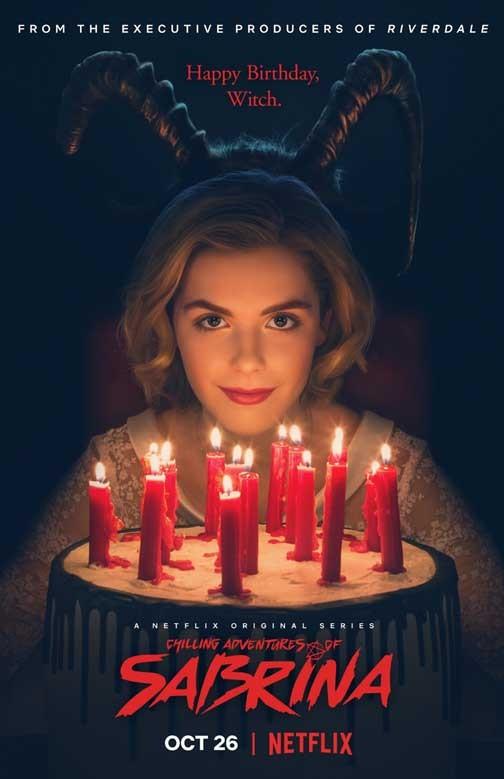 Kiernan Shipka CHILLING ADVENTURES OF SABRINA Tati Gabrielle cake poster 11x17