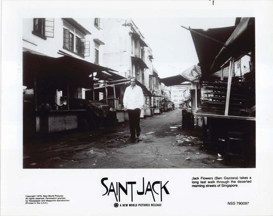 Ben Gazzara SAINT JACK Denholm Elliot original 8x10 press photos 1979