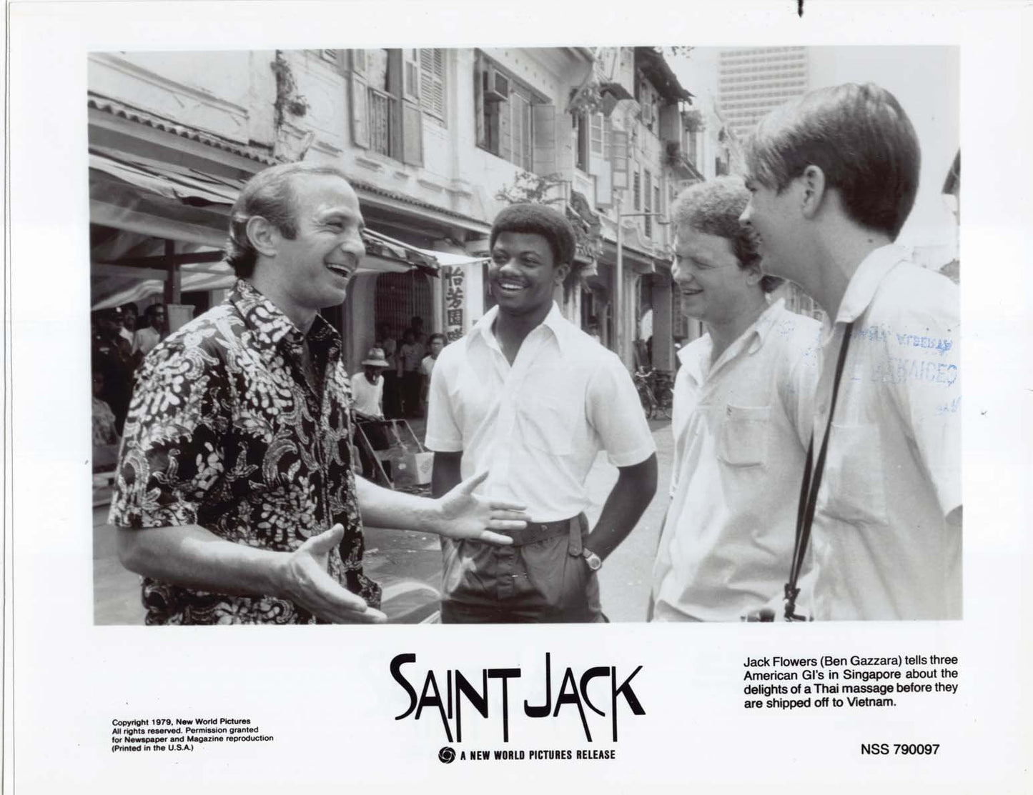 Ben Gazzara SAINT JACK Denholm Elliot original 8x10 press photos 1979