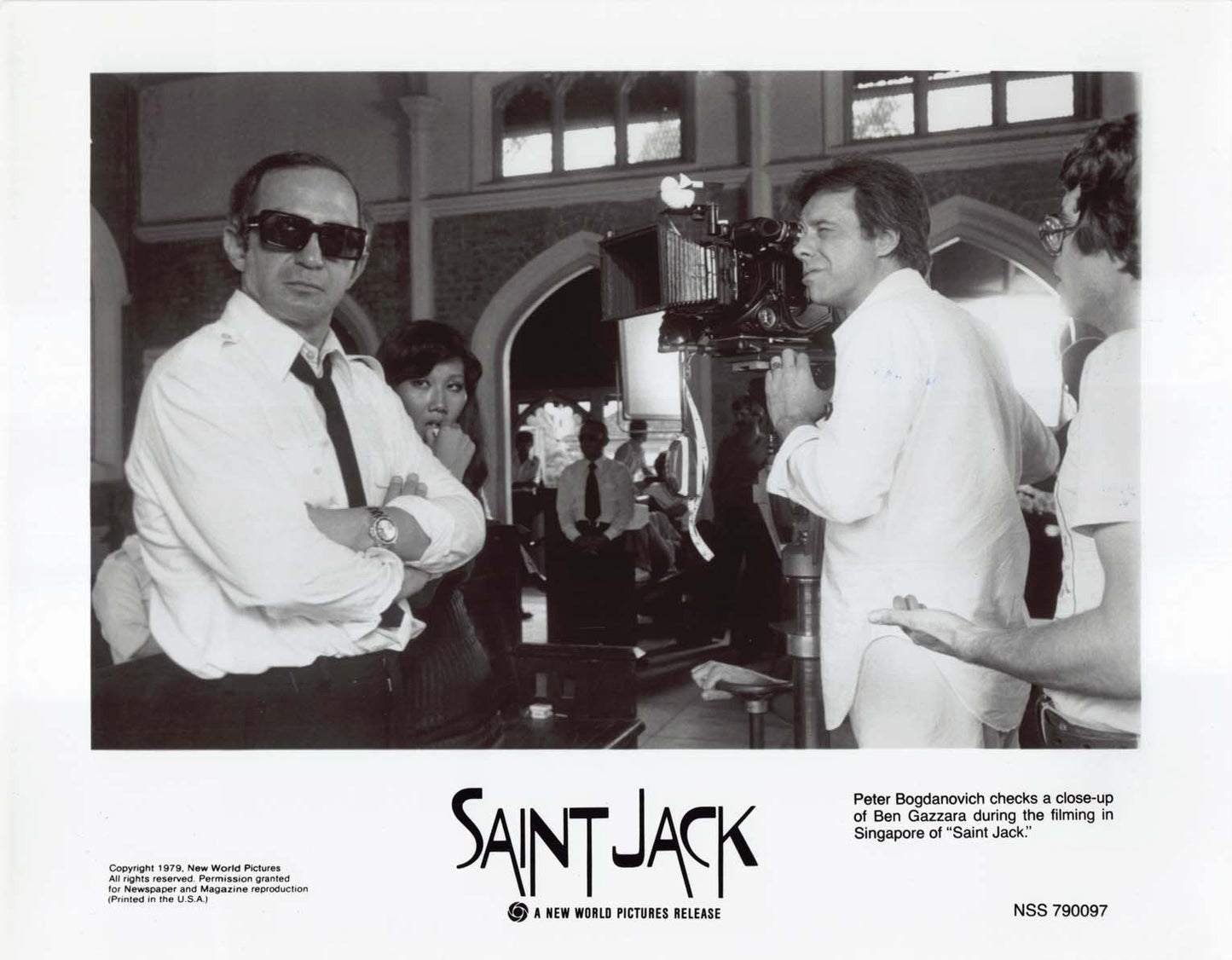 Ben Gazzara SAINT JACK Denholm Elliot original 8x10 press photos 1979