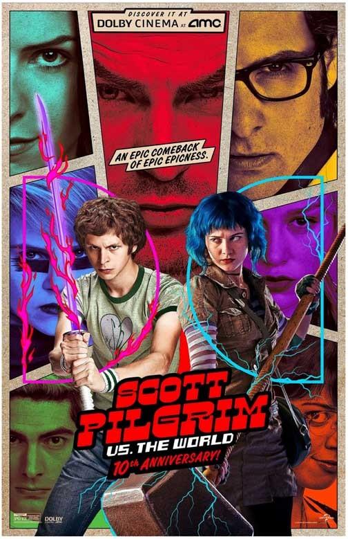 Michael Cera SCOTT PILGRIM VS THE WORLD 10th Anniversary movie poster 11x17