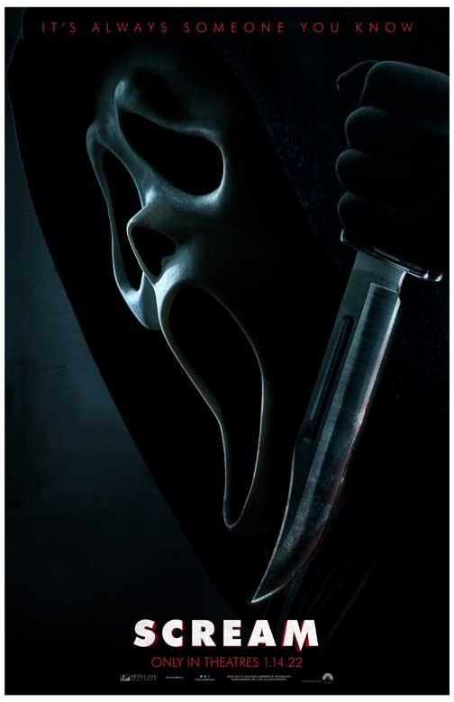 Jenna Ortega SCREAM 2022 Jack Quaid advance 'B' movie poster 11x17