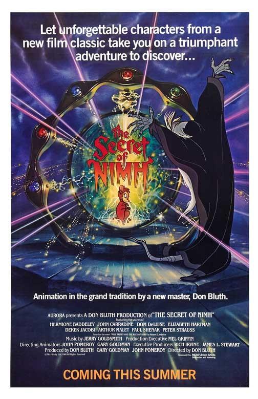 Don Bluth's SECRET OF NIHM advance movie poster 11x17