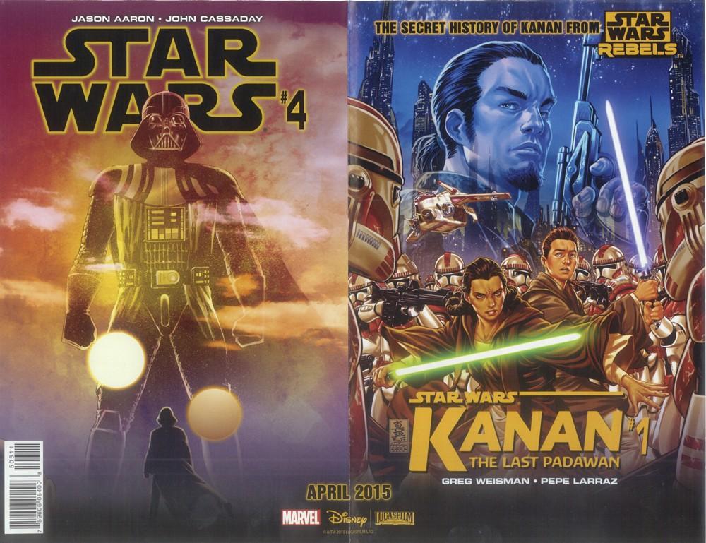 Marvel STAR WARS comic series sell sheet 2015 KANAN PRINCESS LEIA DARTH VADER