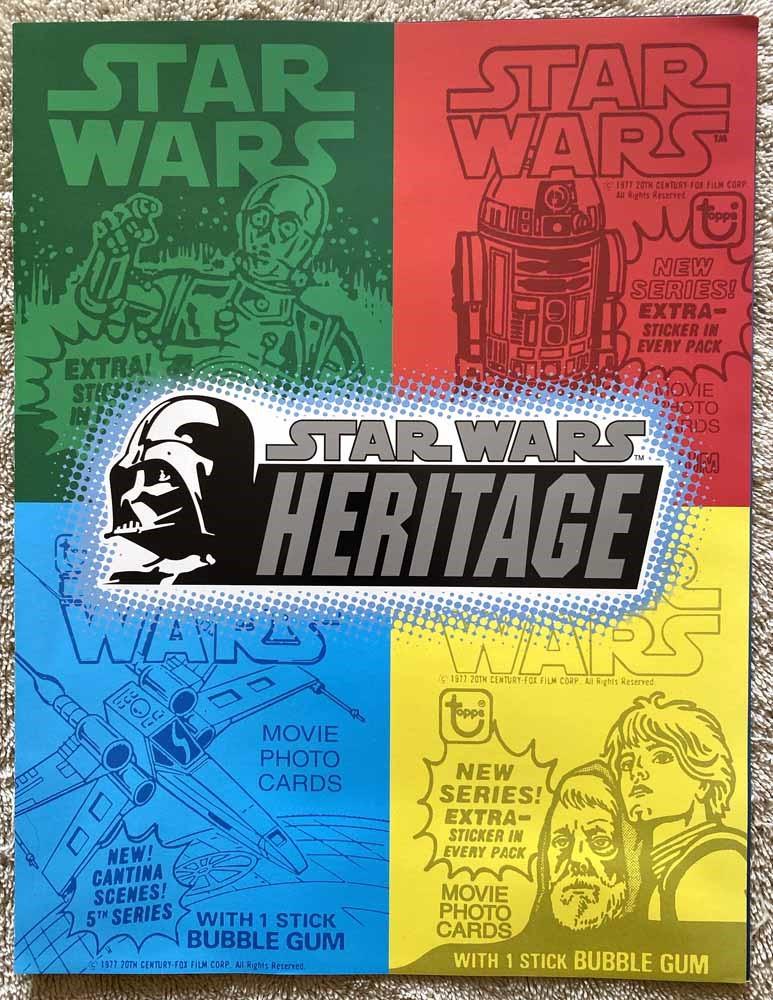 Topps STAR WARS HERITAGE trading cards sell sheet 2004