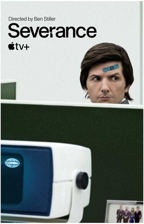 Adam Scott SEVERANCE Band-Aid poster 11x17 Ben Stiller