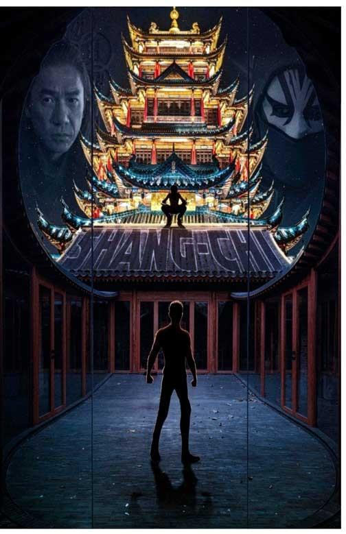 Simu Liu SHANG-CHI LEGEND OF THE TEN RINGS Awkwafina artwork movie poster 11x17