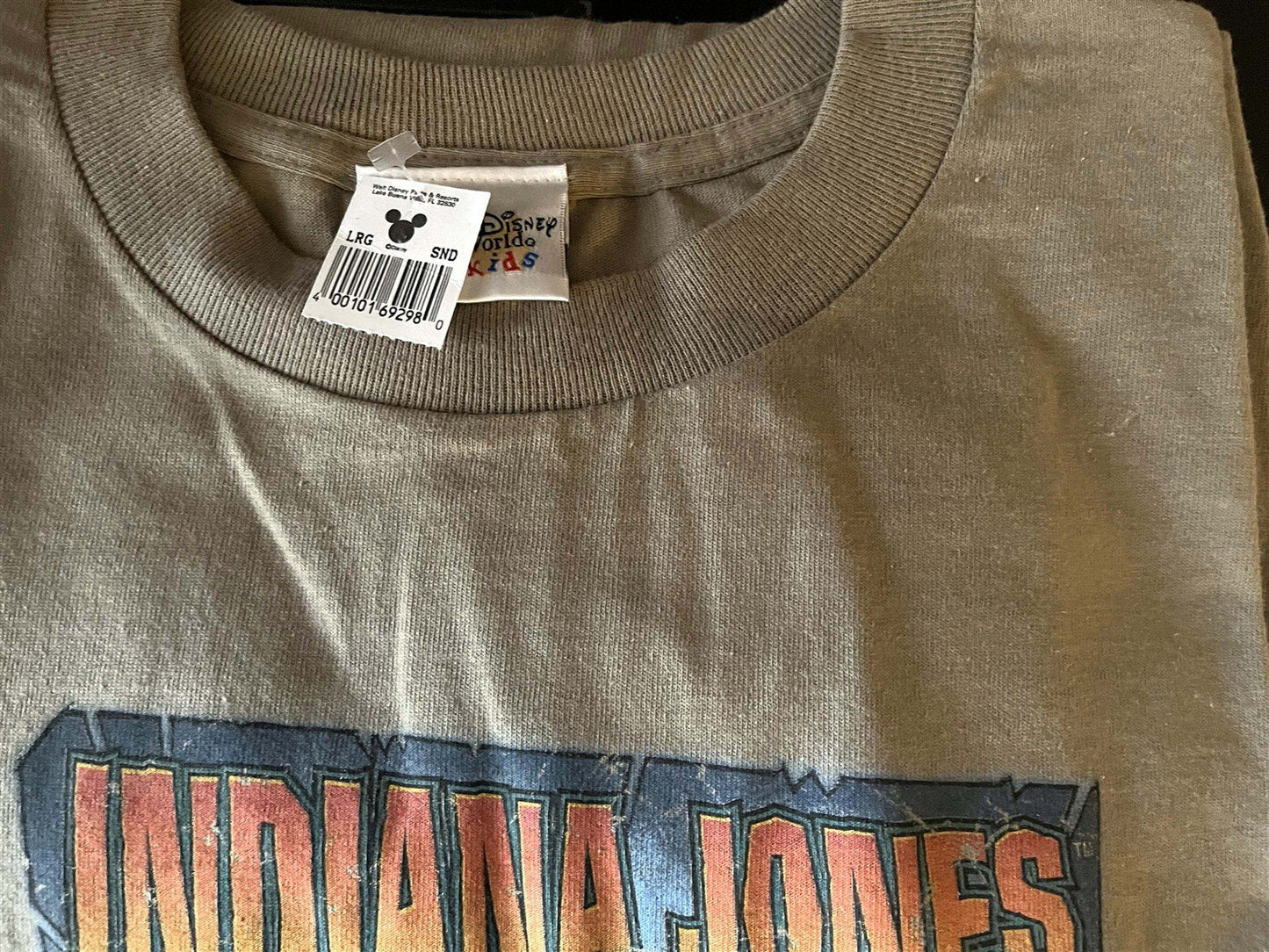 1990's Disney World EPIC STUNT SPECTACULAR INDIANA JONES vintage shirt NEW