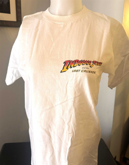 1989 INDIANA JONES AND THE LAST CRUSADE vintage USA logo tee shirt Small