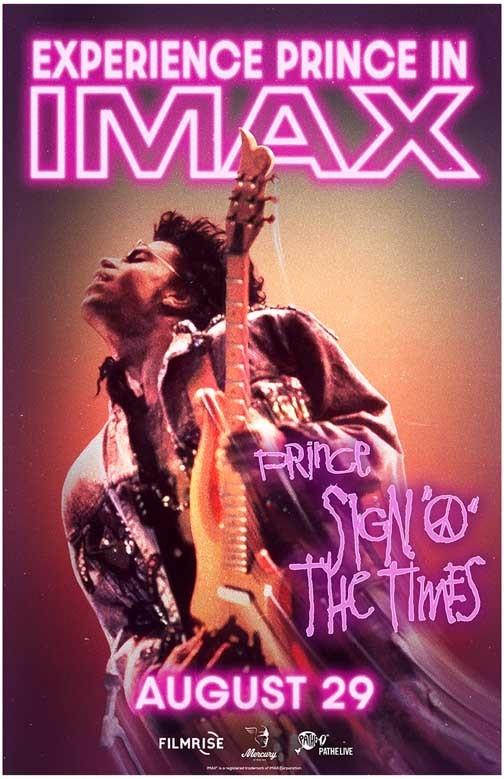 Prince SIGN O' THE TIMES Imax movie poster 11x17