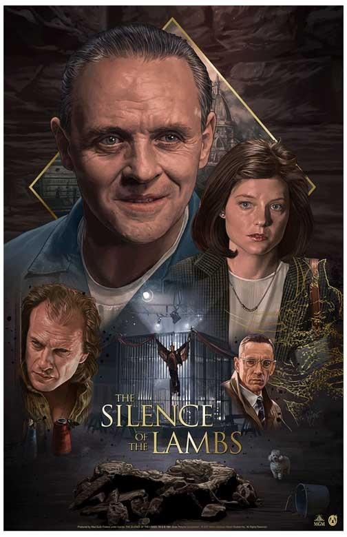 Anthony Hopkins SILENCE OF THE LAMBS 30th Anniversary movie poster 11x17