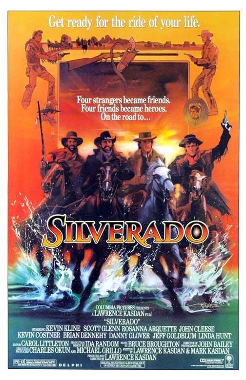 Kevin Kline SILVERADO Scott Glenn Glover Kevin Costner 'B' movie poster 11x17