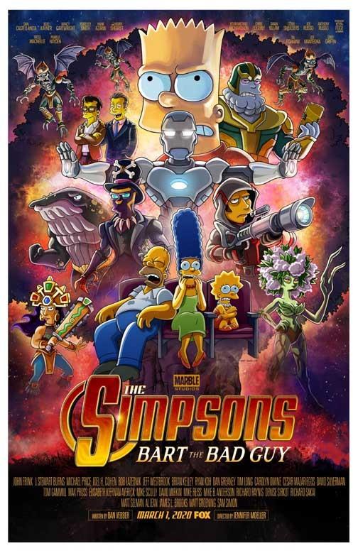 THE SIMPSON BART THE BAD GUY movie poster 11x17