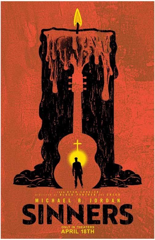 Michael B. Jordan SINNERS advance movie poster 11x17