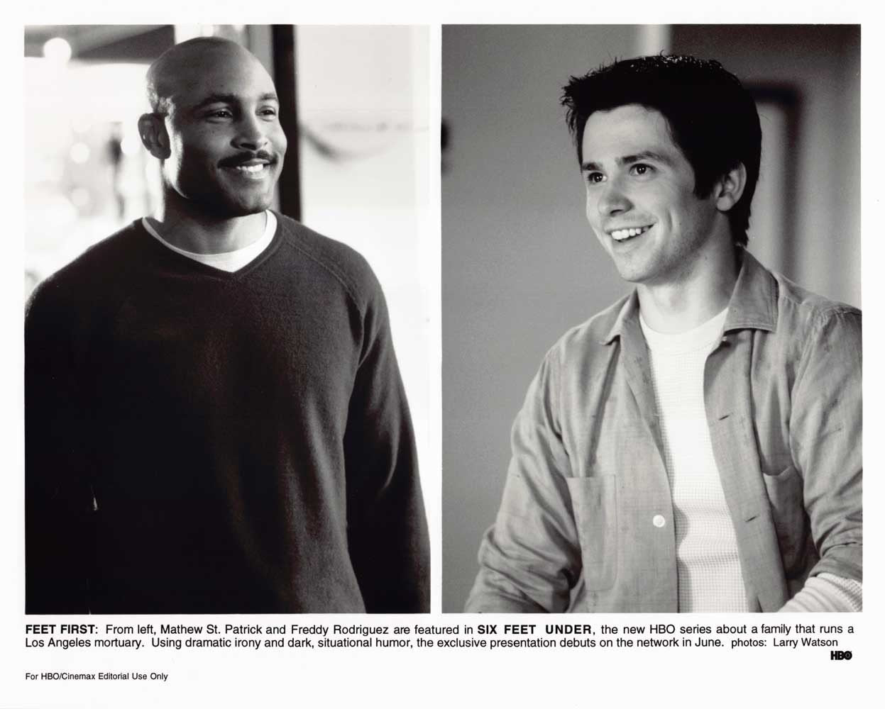 Matthew St. Patrick HBO's SIX FEET UNDER Freddy Rodriguez original 8x10 photo