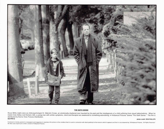 Bruce Willis THE SIXTH SENSE original 8x10 press photos 1999