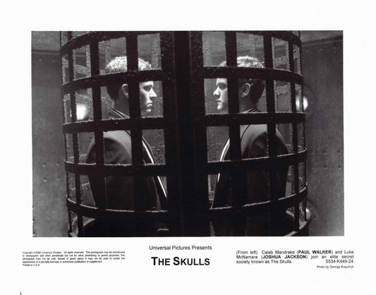 Paul Walker Leslie Bibb THE SKULLS Joshua Jackson original 8x10 press photos