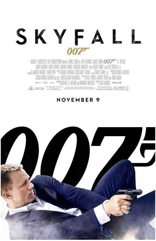 Daniel Craig SKYFALL Javier Bardem Judi Dench movie poster 11x17 James Bond 007