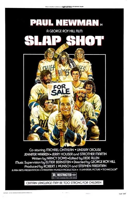 Paul Newman SLAP SHOT Michael Ontkean movie poster 11x17
