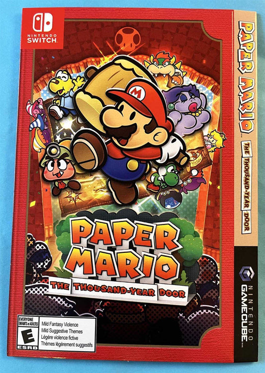 Nintendo Switch Gamecube PAPER MARIO Thousand Year Door - Official Sleeve