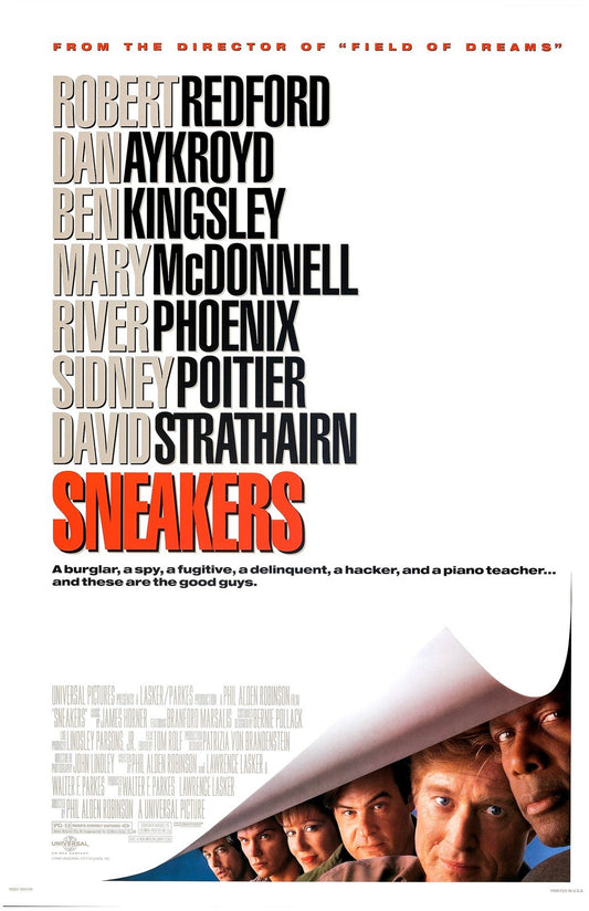 Robert Redford SNEAKERS Mary McDonnell Ben Kingsley movie poster 11x17