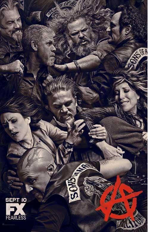 Ron Perlman SONS OF ANARCHY Charlie Hunnam Kathy Sagal movie poster 11x17